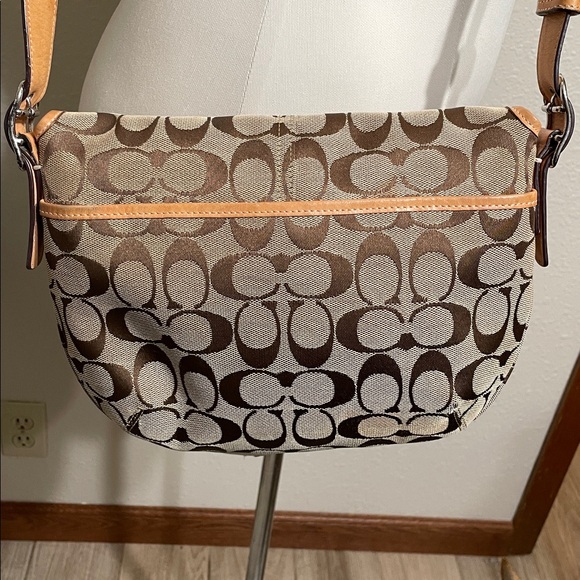 Coach Brown Signature Crossbody Bag - Picture 7 of 14